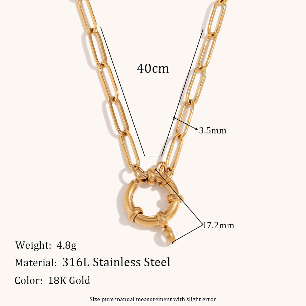 Liaison Dorée - 18K Gold Plated Chain Necklace