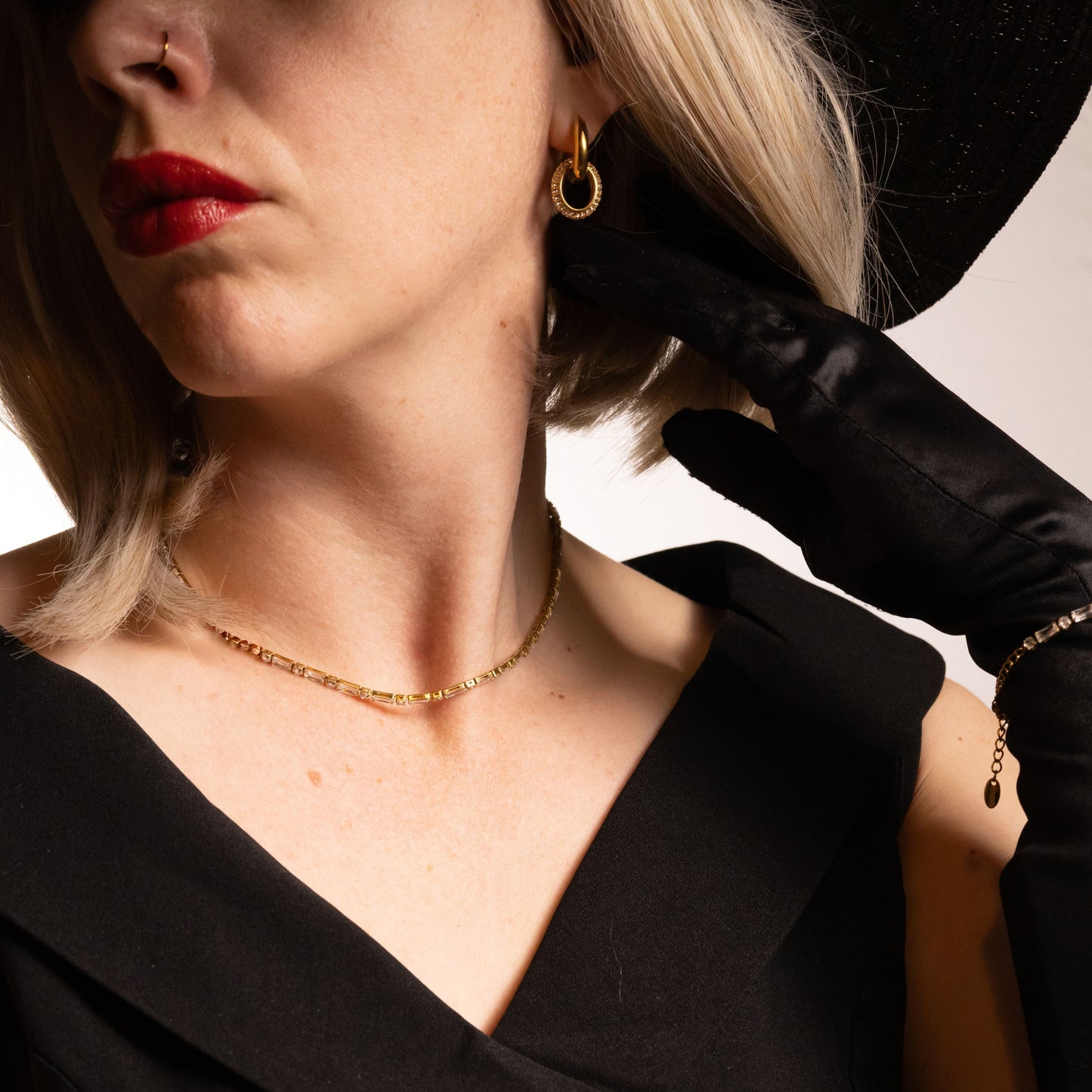 Chic Étincelant - Zircon Necklace 18K Gold Plated