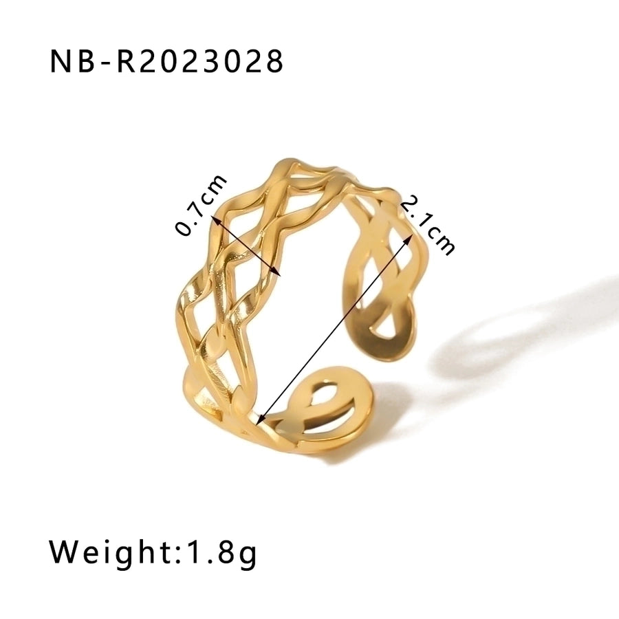 Tressage d’Or - Gold Ring 18K Gold Plated