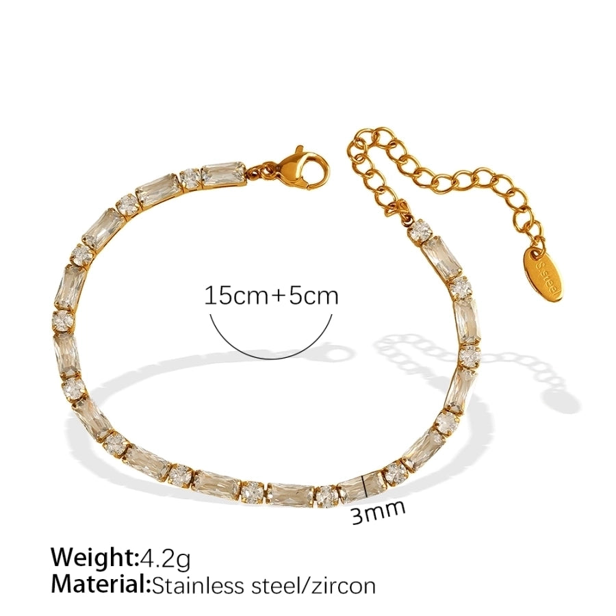 Chic Étincelant - Zircon Necklace 18K Gold Plated