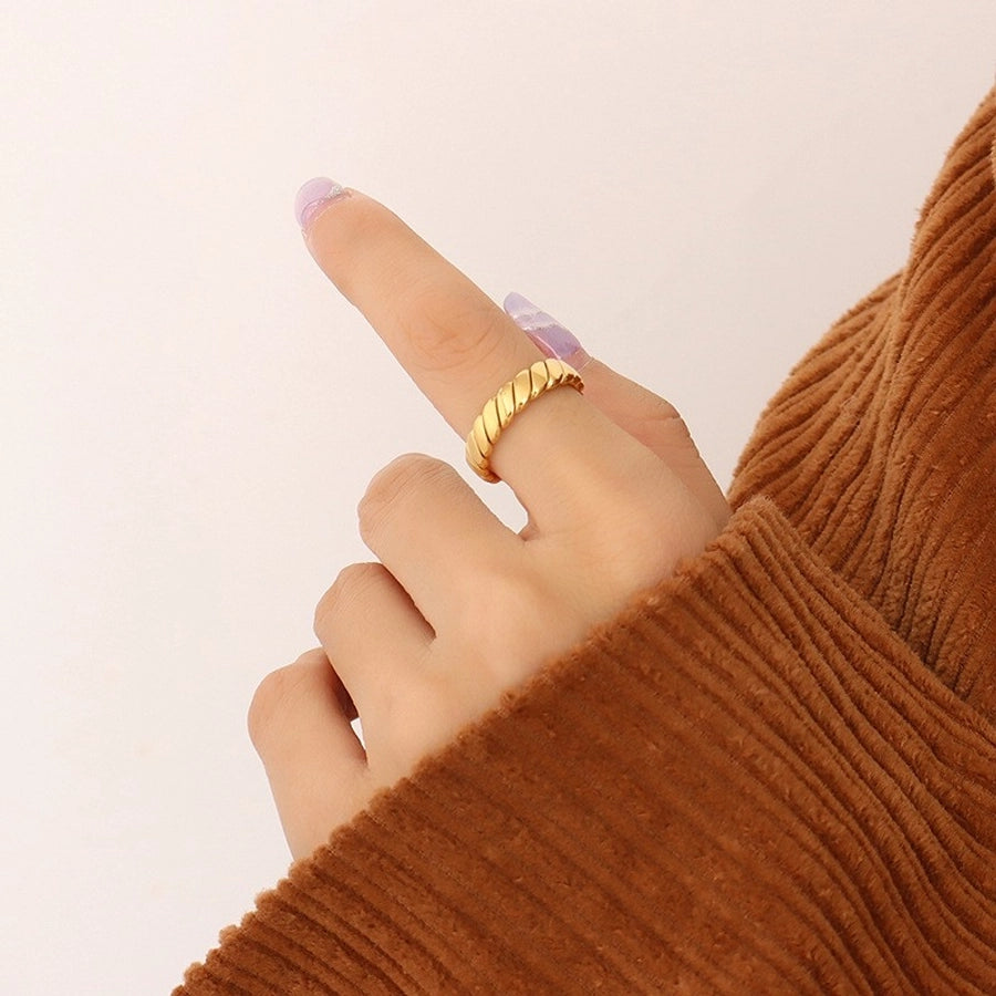 Torsade d’Or - Gold Rope Ring 18k Gold Plated