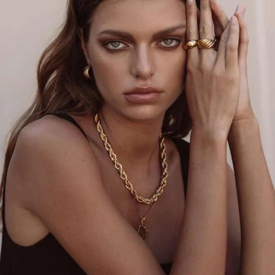 Spirale d’Or - Twisted Chain 18K Gold Plated