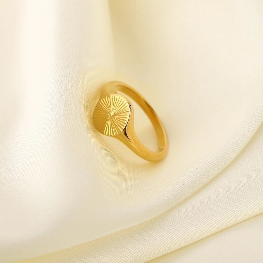 Étoile Dorée - Star Burst Ring Gold Plated
