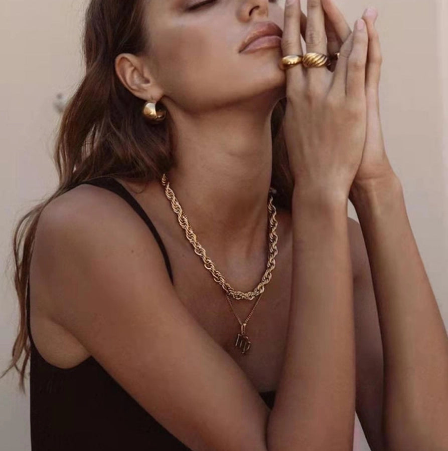 Spirale d’Or - Twisted Chain 18K Gold Plated