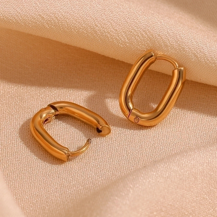 Or Classique - 18K Gold Plated Huggie Earrings