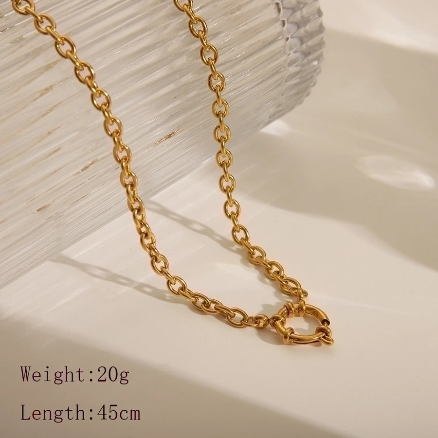 Chaîne de Souvenirs - 18K Gold Plated Pendant Necklace