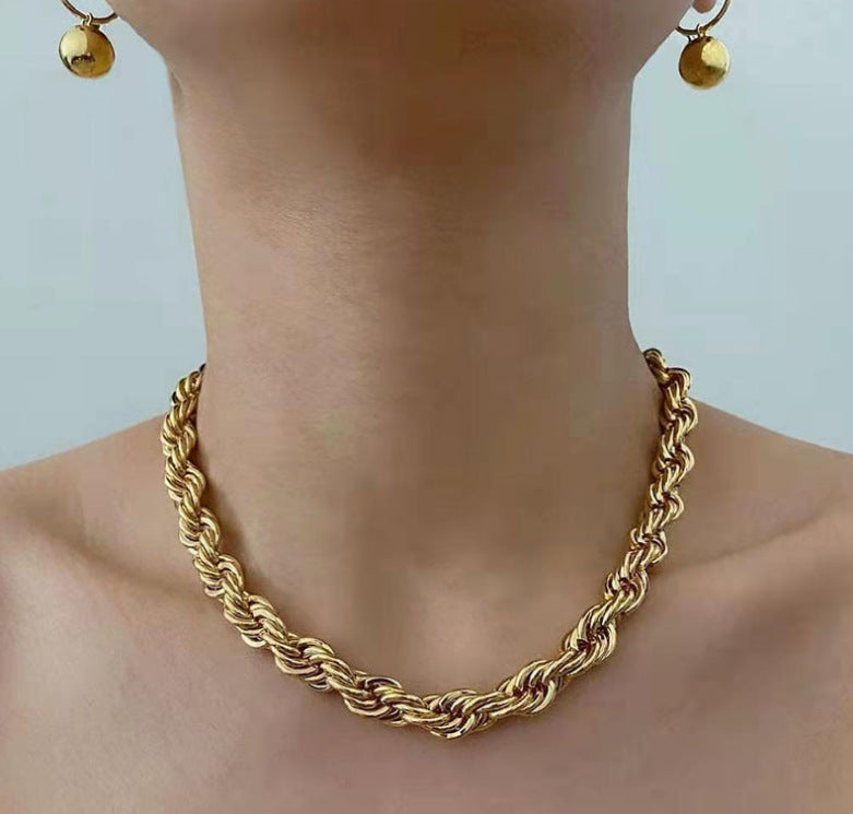 Spirale d’Or - Twisted Chain 18K Gold Plated