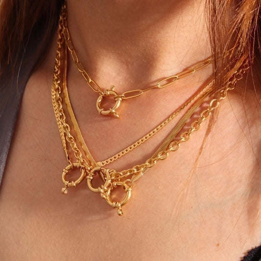 Chaîne de Souvenirs - 18K Gold Plated Pendant Necklace